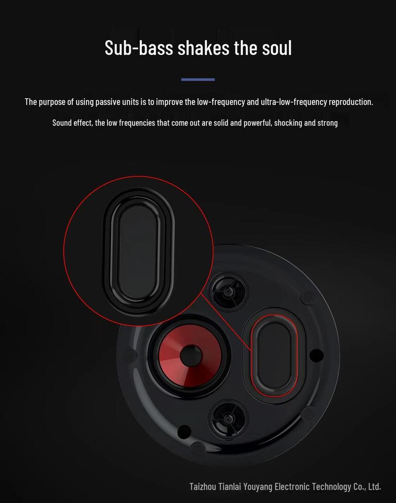 Tianlai High-Fidelity Recessed Ceiling Speaker - Three-Way, Four-Unit, Narrow Bezel Design