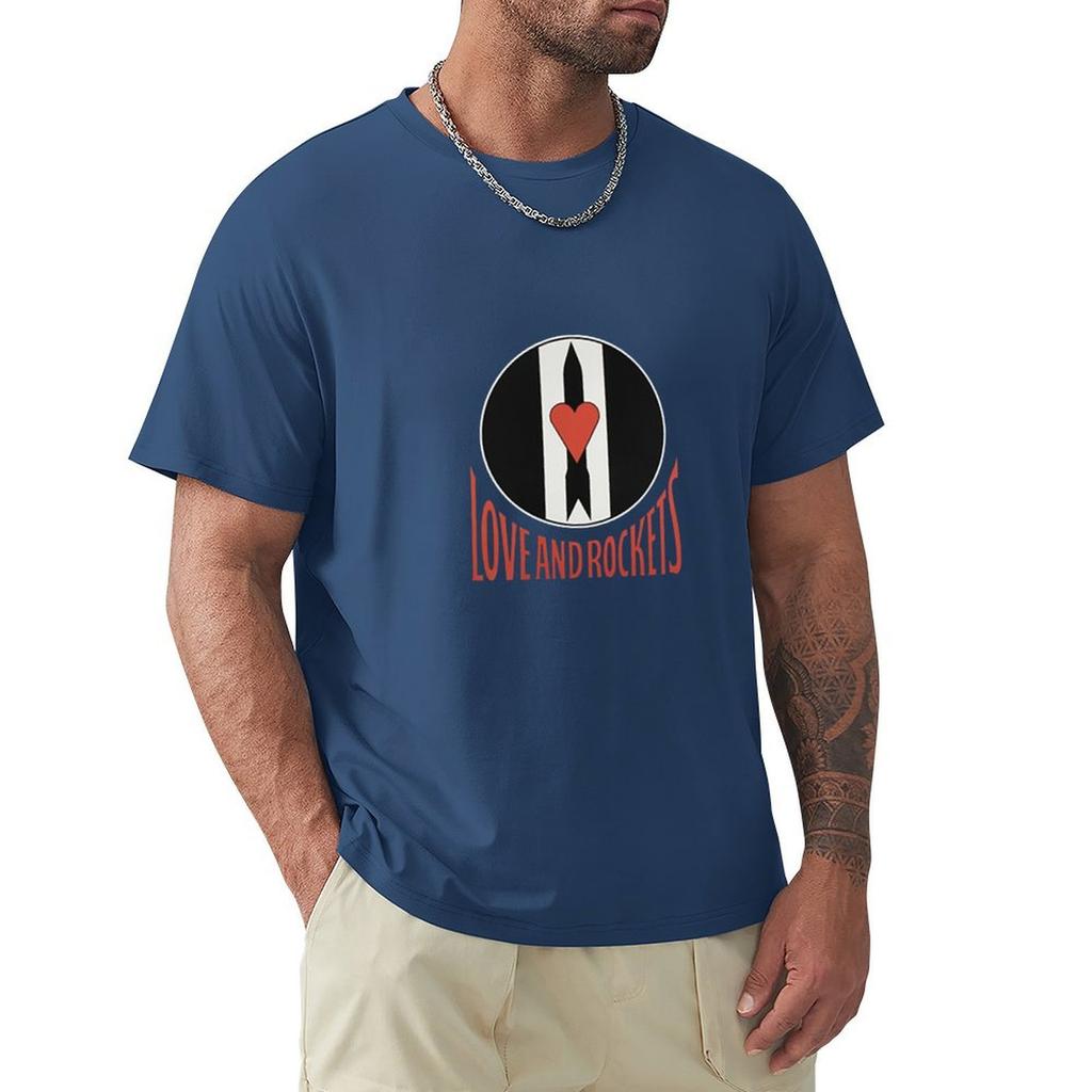 Love and Rockets T-Shirt Anime Figures Hippie Clothes Mens Big and Tall T Shirts