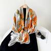 180 * 90cm Summer Women'S New Medium To Long Scarf Shawl Breathable Sunscreen Fashionable Versatile Premium Silk Scarf