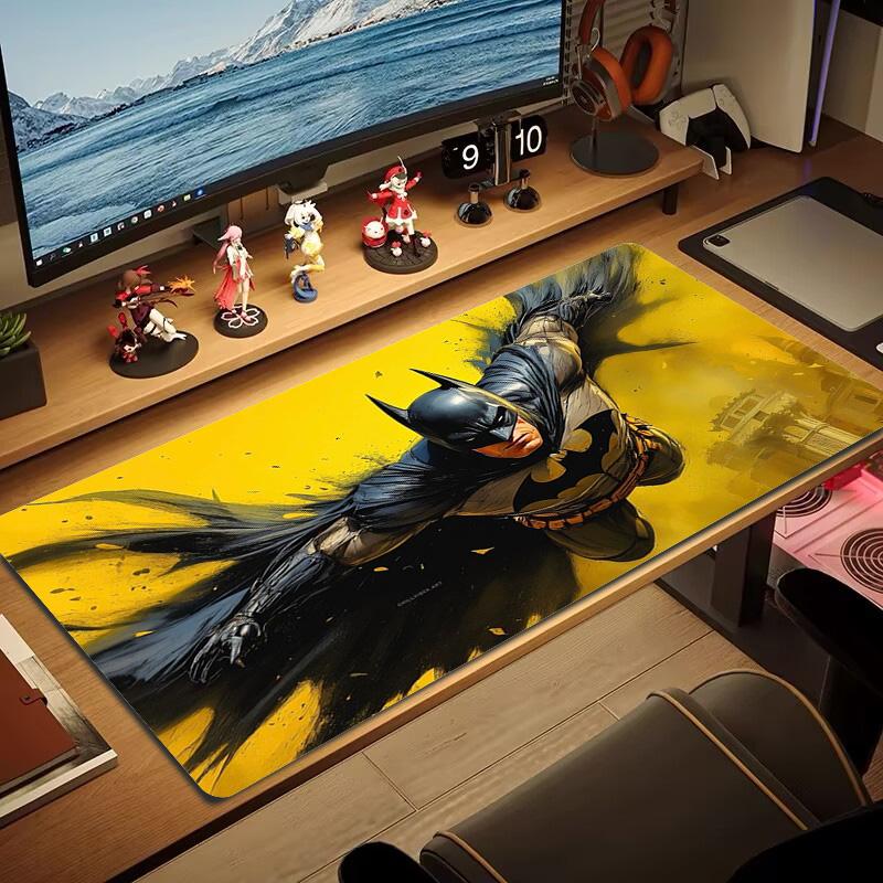 Super Bat Color Mouse Pad Large Gaming Table Cushion Non-slip Laptop Tablet Big Mousepad XXL Mat Mini PC Playmat With Lock edge