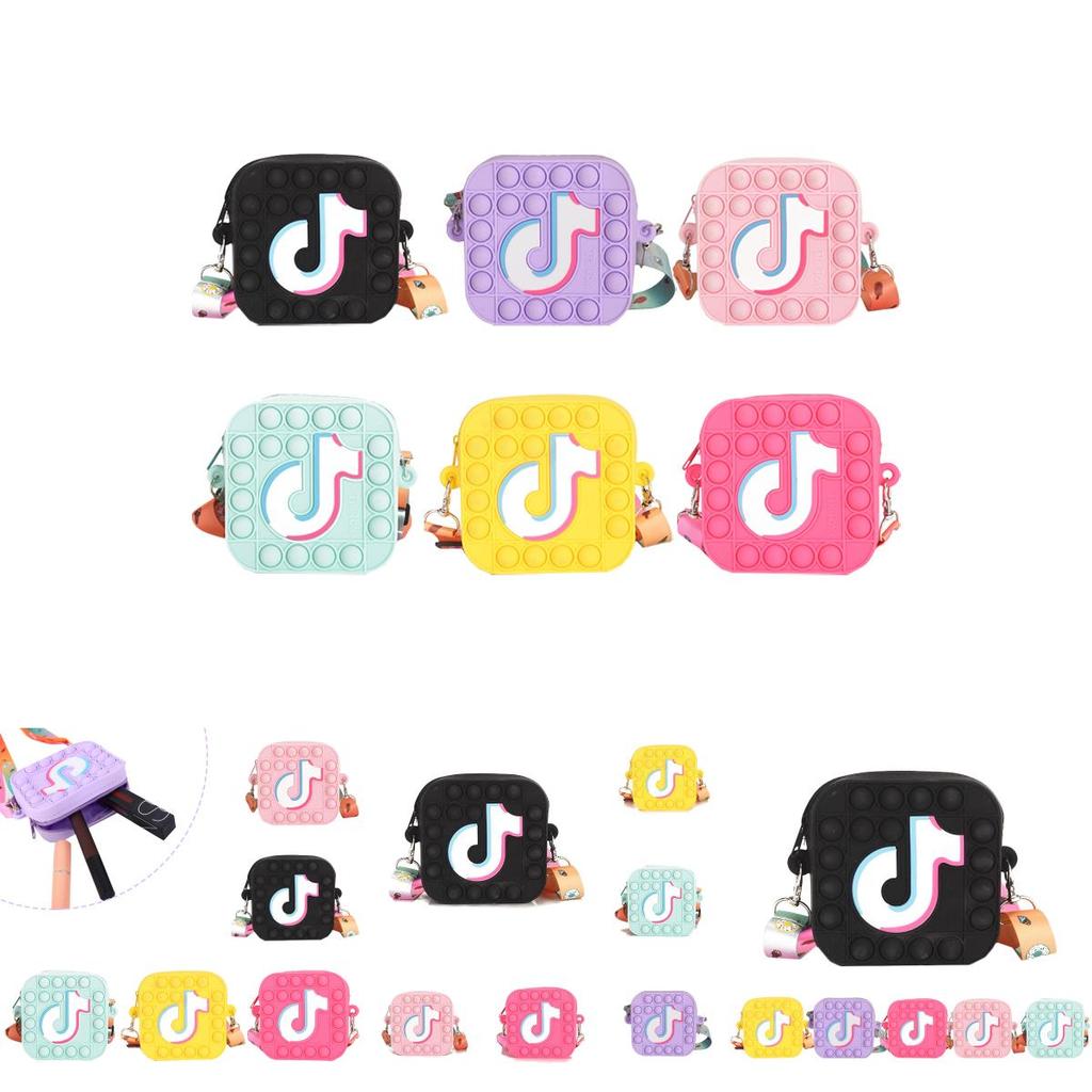 Pop Push Bubble Tiktok Coin Bag Sensory Fidget Toy It Stress Relief  Autism