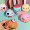 Soft Eye-popping Skull Toys Novelty Halloween Prank Toy Elastic Squeeze Fidget Toys Children/Kids