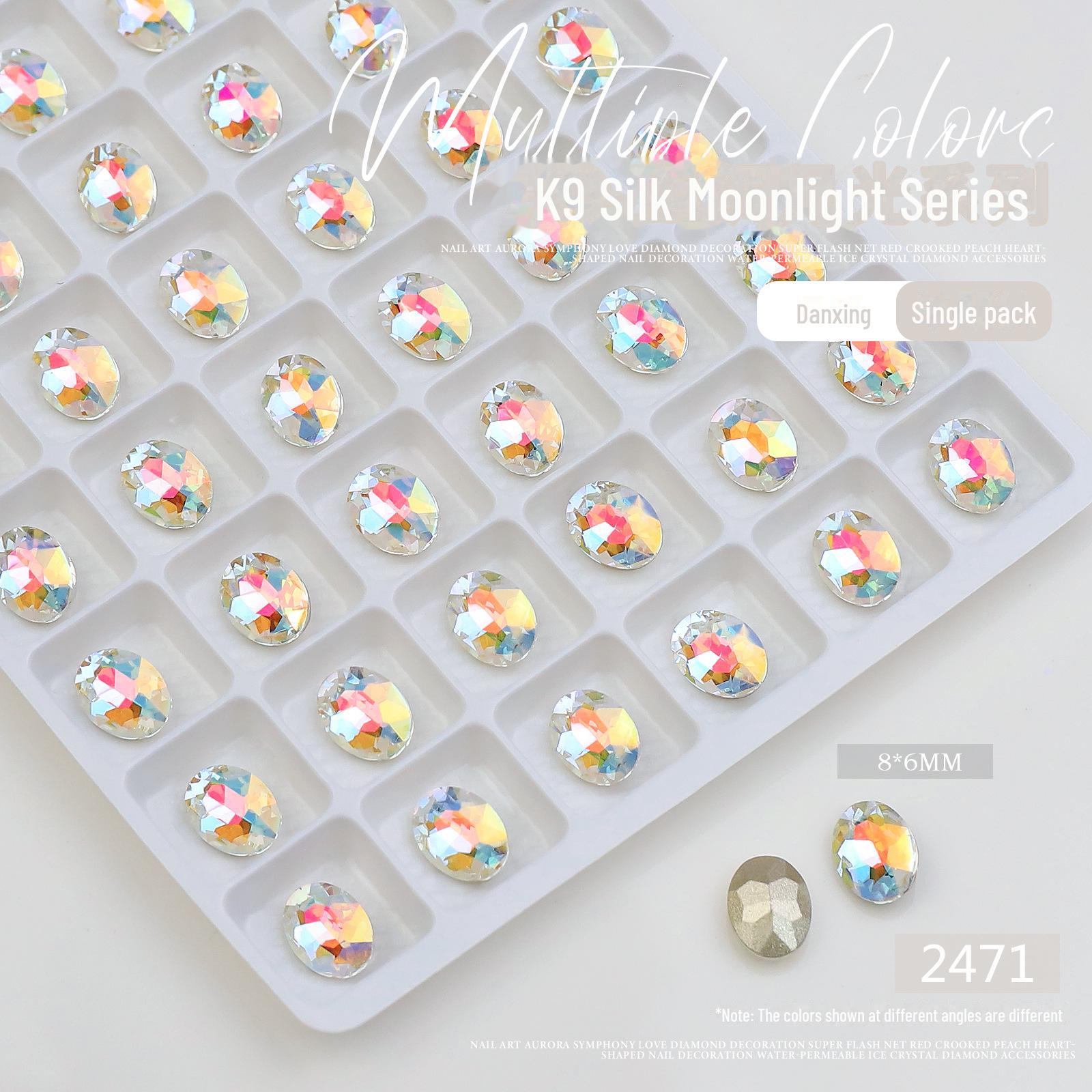 

K9 Мигающее Белое Сердце-Бриллиант и Топор Украшение для Нейл-Арта