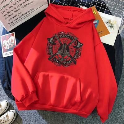 Odin Vikings Film Drucke Frauen Hoodies Herbst Mode Fleece Sweatshirts Casual Kleidung Crewneck Pullover Hoody