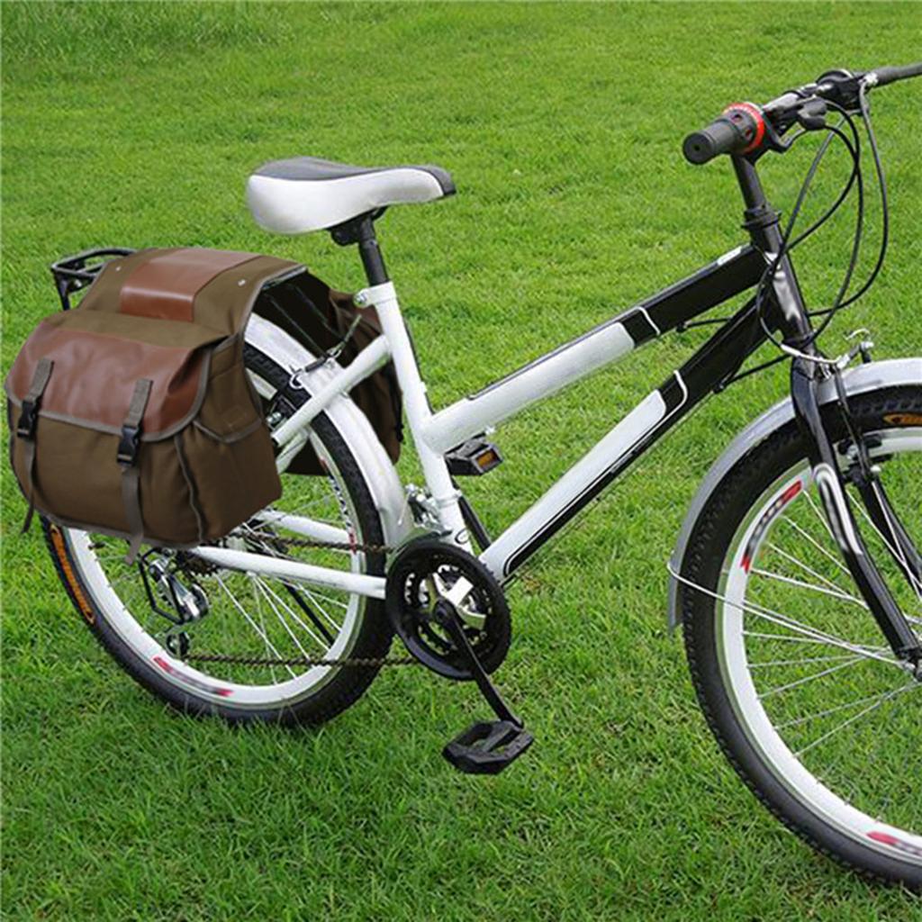 Motorbike Large Capacity Saddle Bag Motorcycle Riding Travel Canvas Waterproof Panniers Box Side Tools Bag Pouch for Motorbike
