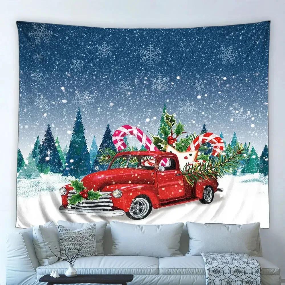Christmas Snowman Luxury Tapestry Bedroom Living Room Home Christmas Decorative Tapestry
