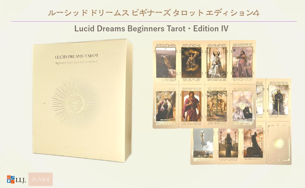 Lucid Dreams Beginners Tarot Edition Waite 78 Tarot Tarot with Japanese Authentic Product I.I.J. 4, Edition, Cards, Reading, Instructions,