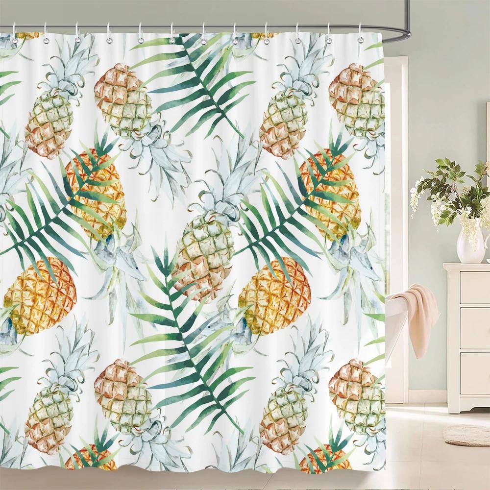 Jy01Colorful Beautiful Flowers Bath Curtain Waterproof Fabric Shower Curtains Floral Rose Printing Bathroom Screen Decor With @1