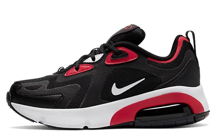 Nike Air Max 200 Black University Red GS AT5627-007 36