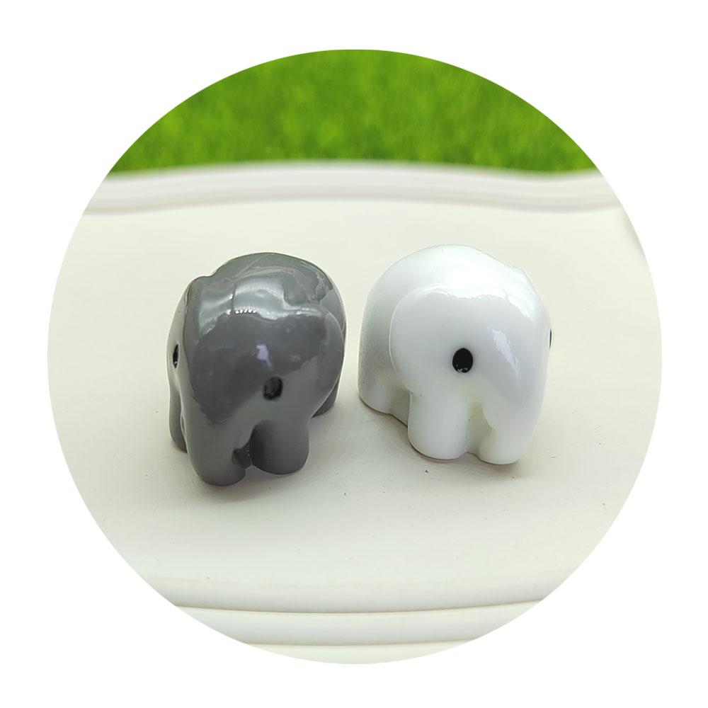DIY Kawaii Miniature Elephant Artificial Micro Landscape Accessory Small Ornaments Home Bonsai Decoration Resin Figurine Model