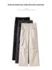 Women's Retro Multi-pocket Cargo Flare Pants - Cool, Loose Streetwear Pleated Style