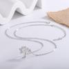 Elegante koreanische Strass-Anhänger-Halskette - Damen Neujahrs- & Weihnachtsgeschenk