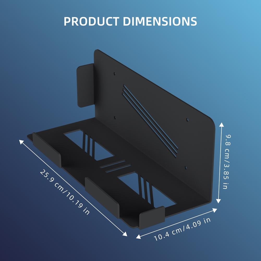 Wall Mount Host Universal Wall Bracket Space Saver Hanging Wall Holder Host Stand for PS5 Pro/PS5 Slim/PS5 Console