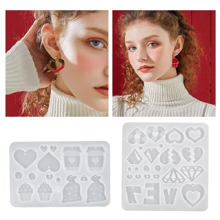 Versatile Silicone Mold Valentine’s Day Earrings Mould Handmade Jewellery Molds