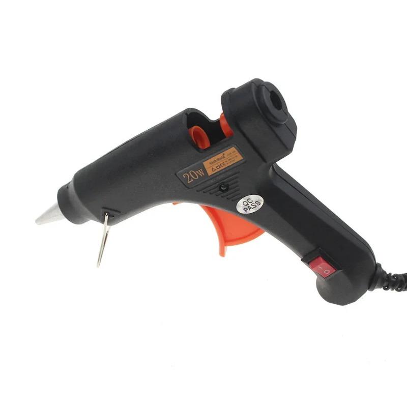 

Пистолет для расплавленного клея 20 Вт/25 Вт/60 Вт/100 Вт/120 Вт, переключатель температуры, инструмент для ремонта с 10 клеевыми стержнями 7 мм/11 мм us