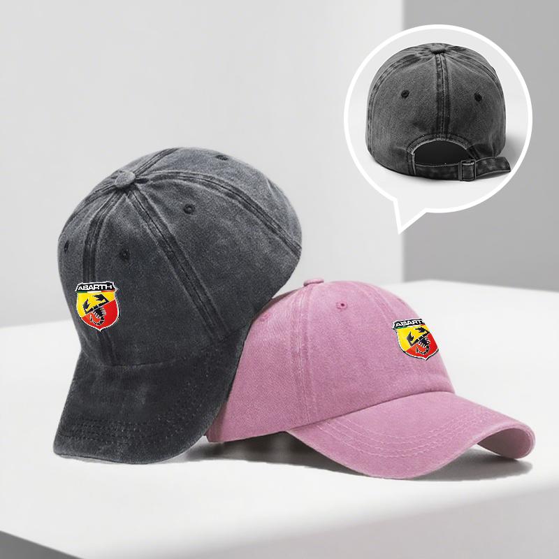 VEP1 Mode Auto Baseballkappe Schirmmütze Sonnenhut Unisex Verstellbarer Sonnenschutzhut Für Abarth Punto 124 500 595 695 500X 500e Zubehör