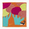 Kusunokibashi Monori Morita MiW Gauze Pile 25x25cm Handkerchief, Cat, Orange, A-66649-86-OR,