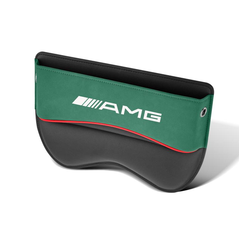 Scatola portaoggetti per fessura sedile auto Portabicchieri in pelle Accessori Per Mercedes-Benz AMG Classe A B C E S V R A45 C43 CLA GLA GLB GLC SLK SL