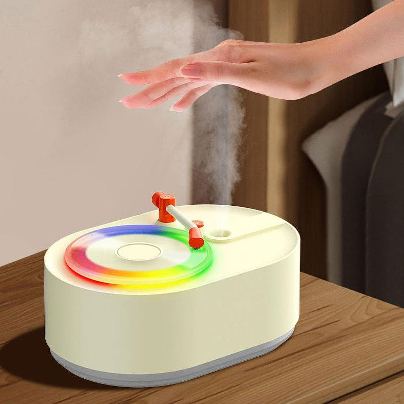 

Air Humidifier Essential Oil Diffuser Atmosphere Light for Living Room бежевый