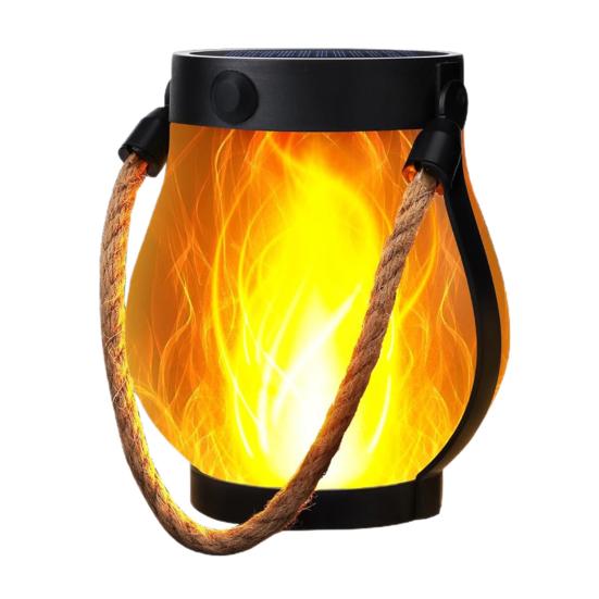 LED lampa s blikajícím plamenem Automatické zapínání/vypínání Venkovní vodotěsná lucerna pro venkovní krajinu Veranda Zahrada Patio Trávník Paluba Dekor