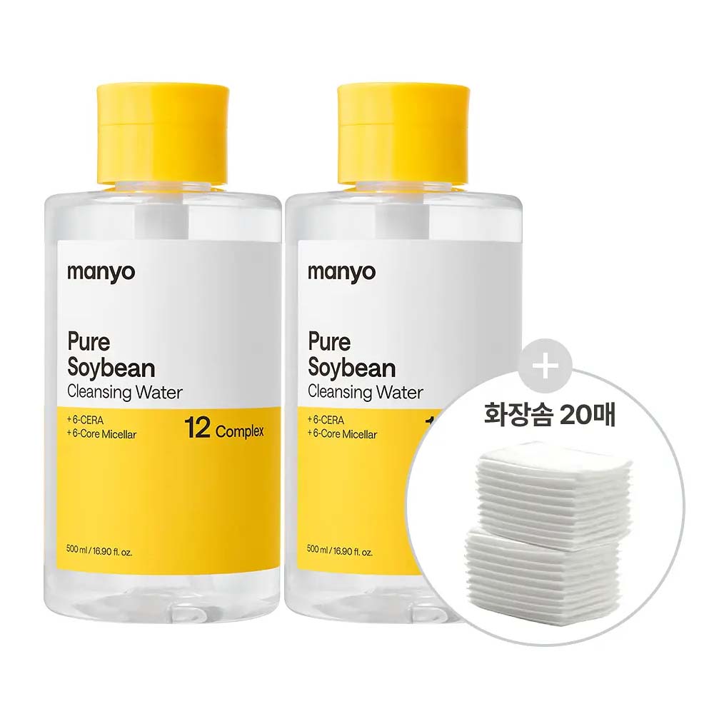 ma:nyo Pure Soybean Cleansing Water 500ml Double Set Korean Gentle Cleansing Water 500ml x 2