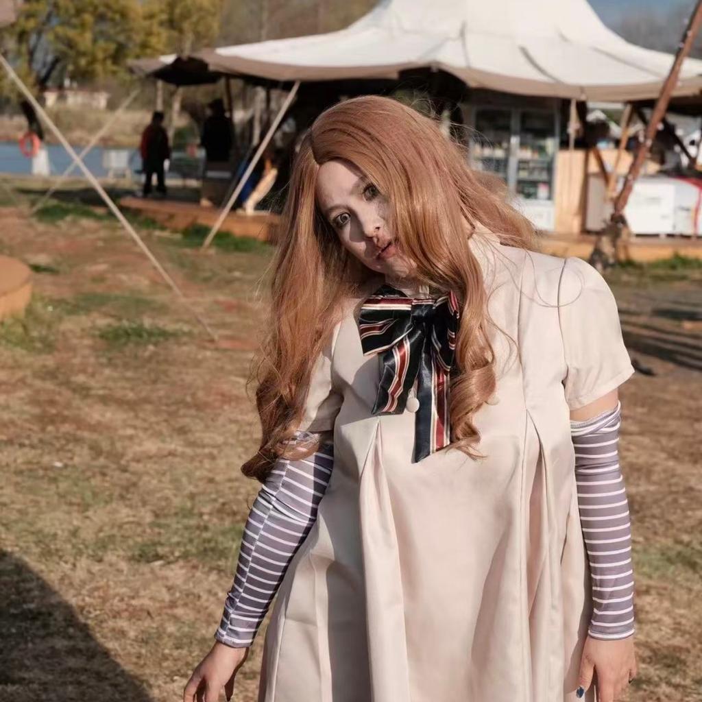 MEGAN Cosplay Dress for Kids Girls Women AI Doll Robots Megan Dresses Uniform MEGAN Girls and Adult Cosplay Halloween Costume