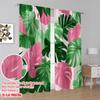 2pcs,2D Plane Printing Curtains Digital Printed Tropical Tapestry Polyester (without Rod) Room Decor for Living Room and