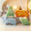 DIY Cosmos Series Planet Rocket Silicone Mold Handmade Aroma Candle Gypsum Form Astronaut Meteor Mold Soap Candle Making