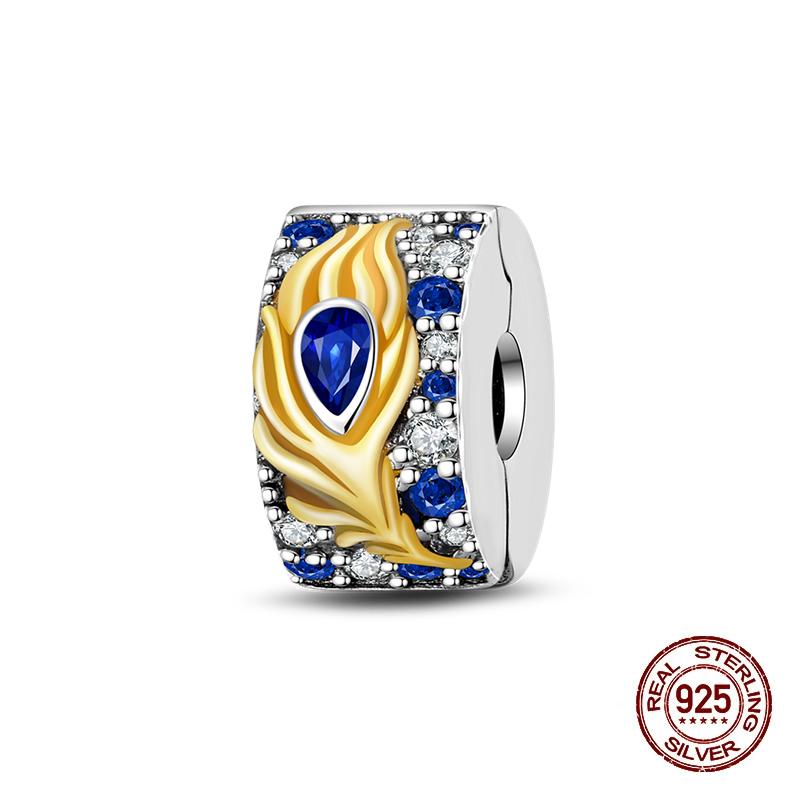 Suitable For Authentic Genuine Copper Decorative Charms Bead Elements Magnificent Feather Butterfly Magical Mask Charm Decorations Jewelry Creation