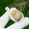 Sterling Silver Root Chakra Fossil Coral Stone Anniversary Daughter Boho Pendant
