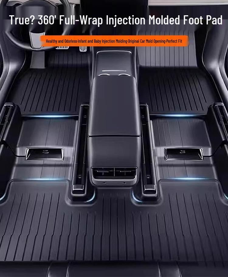 Tesla Model 3/Y Trunk & Rear Seat TPE Mat - Baby Safe