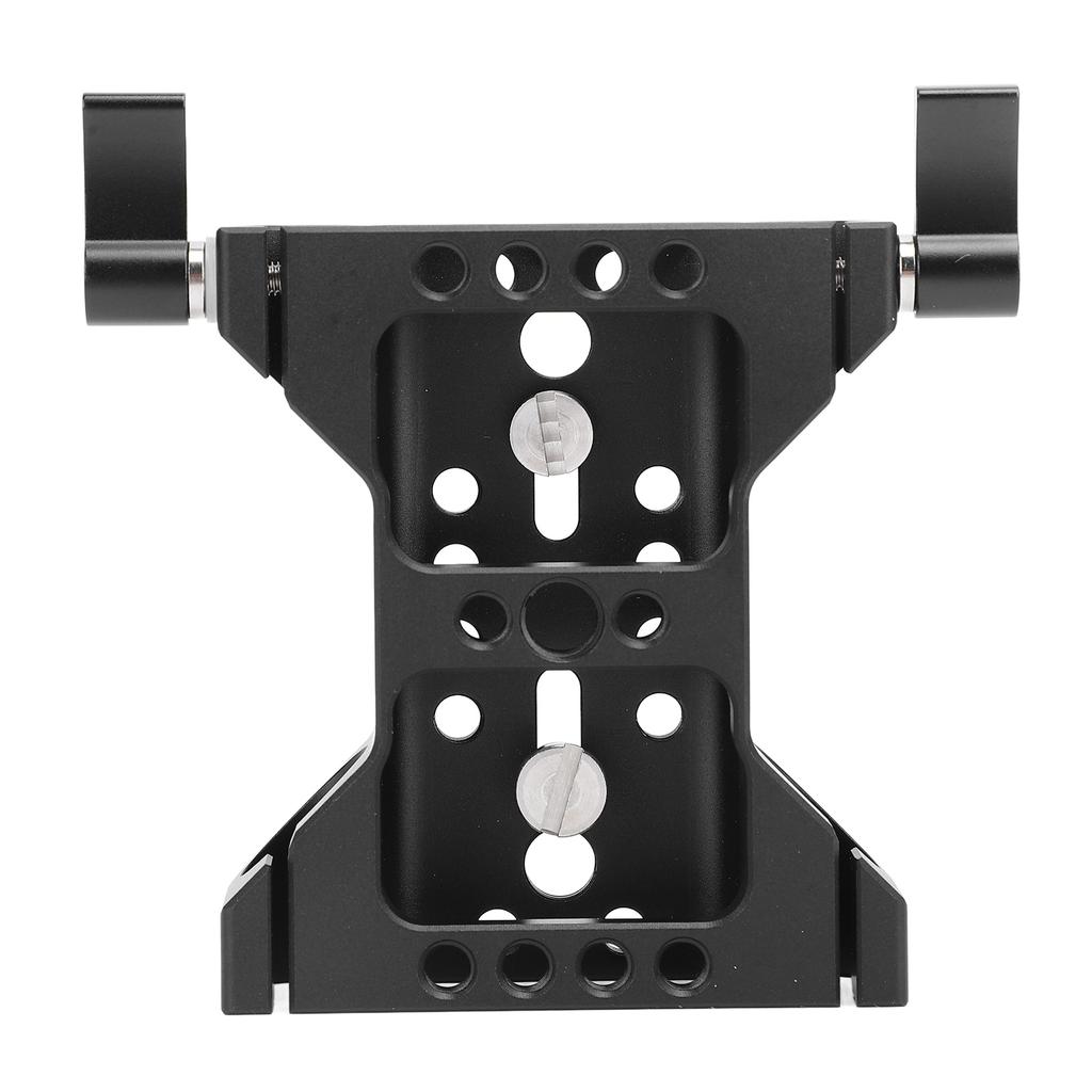 15mm Rail Camera Base Plate Professional Double Hole Pipe Quick Release Plate Camera Mounting Baseplate for Photography