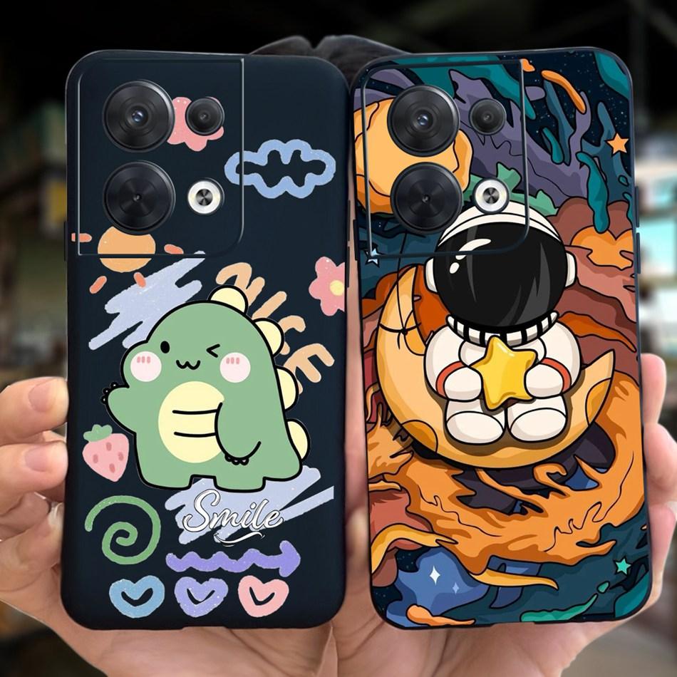 For OPPO Reno8 CPH2359 Case Reno8 Pro CPH2357 Reno 8 8Pro 5G Lovely Cartoon Candy Color Soft Silicone TPU Phone Back Cover