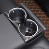 Carbon Fiber Rear Water Cup Holder Panel Trim Cover For Tesla Model 3 -24