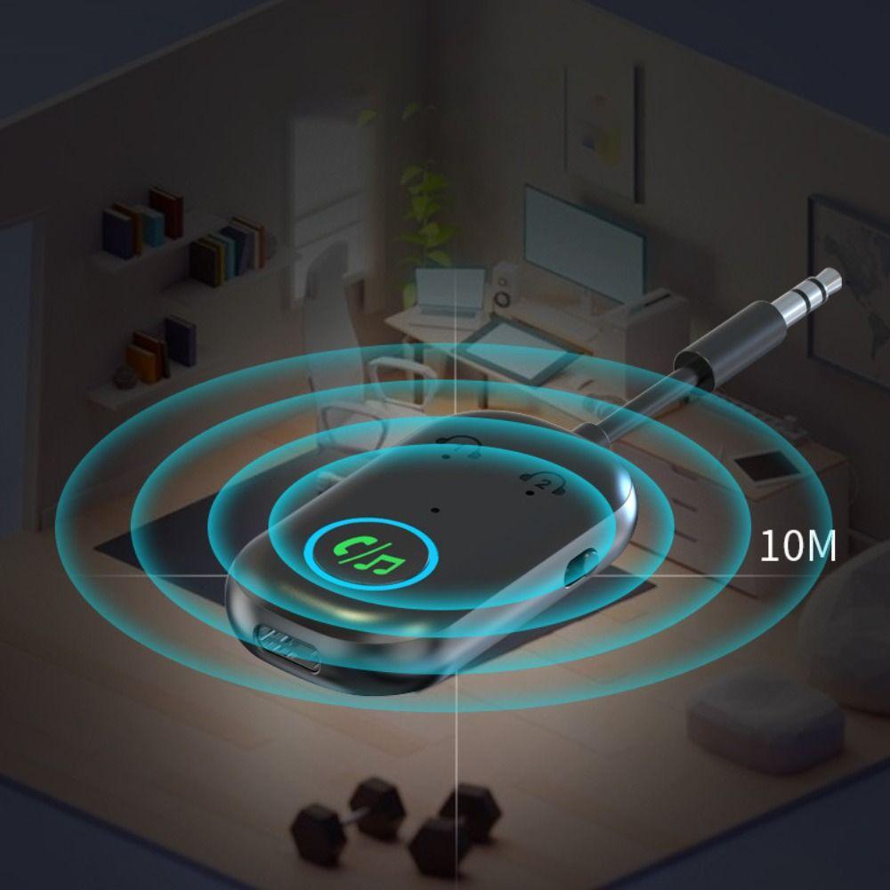 Compatible with 2 Devices Wireless Adapter Stereo Sound Audio Adapter TV Audio