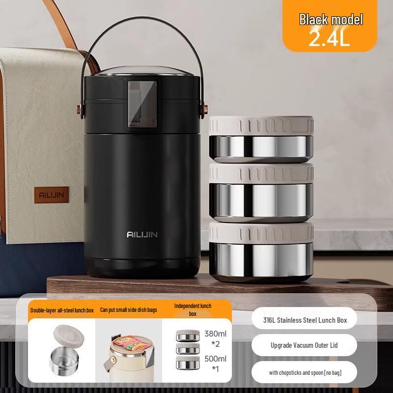 ZISIZ Stainless Steel Insulated Lunch Box