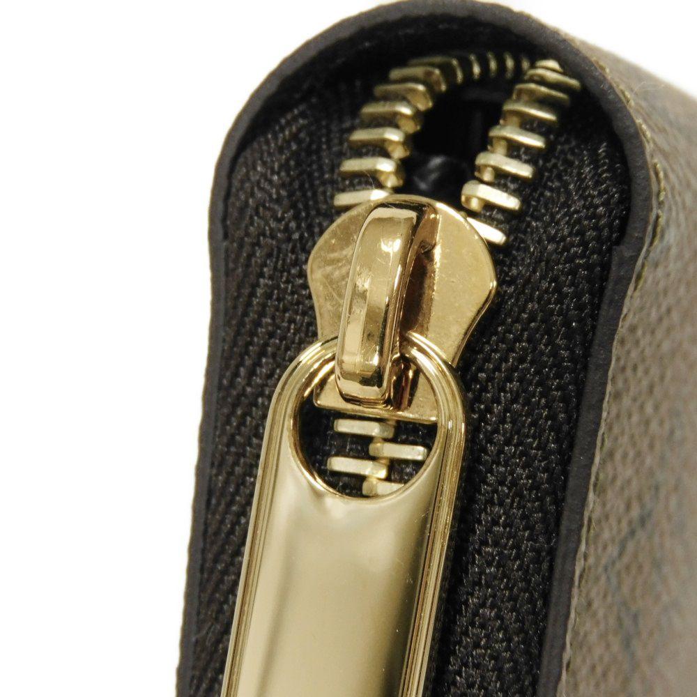 Used 12564 Zippy Wallet M82444 7940 New Model Black Zip Around RFID Excellent Condition Monogram Reverse Brown Unisex