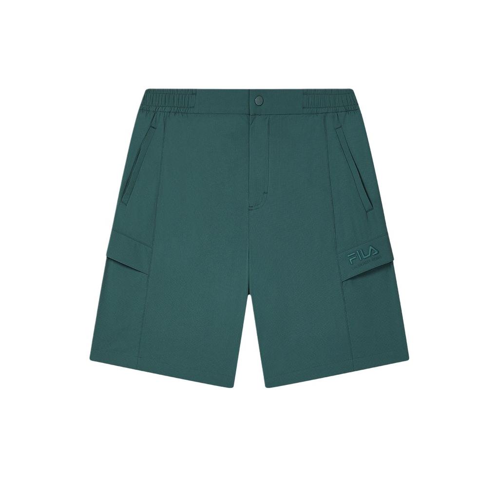Fila Heritage Simple Lace Fashion Five-Point Casual Shorts Men Shorts Dark-Night-Green F11M538804F-DG