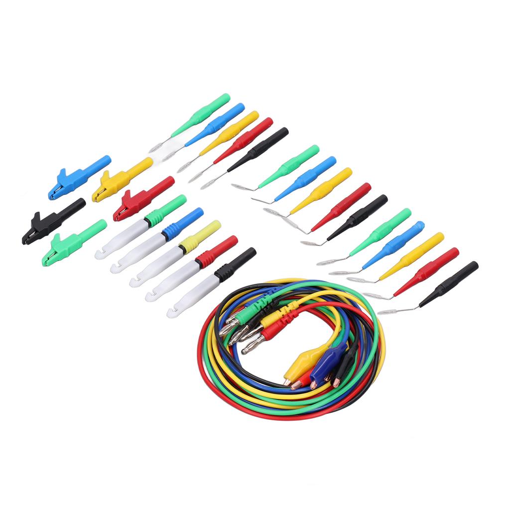 Banana Plug Test  S Kit Good Conductivity 90 Degrees  135 Degrees  180 Degrees  Back Probes 4mm Banana Plug Kit for Car