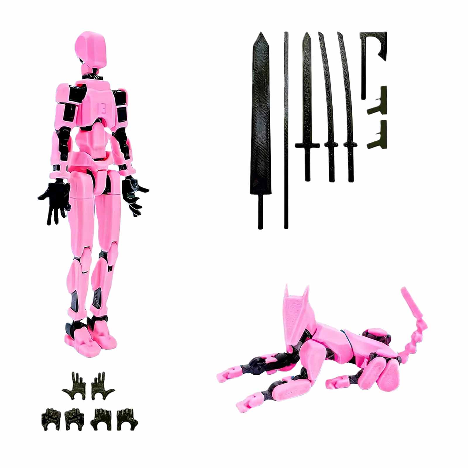 

New Product! Cool Mobile Doll Set, Titan Robot Mobile Doll, Posable Mobile Doll, Suitable For Collectors, Desktop Decoration One Size
