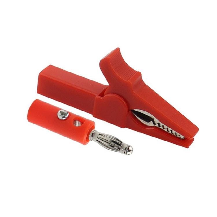 Alligators Clip Banana Plug Test Probes Leads Cable Probes Connectors 4mm Banana Plug Cable Clip Insulated Electric Clip