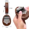 Portable Solid Wood 8 Key Mini Kalimba Exquisite Finger Thumb Piano Musical Good Accessory Pendant Christmas Gift