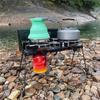 Outdoor Camping Double-Burner Gas Stove for Car Self-Driving