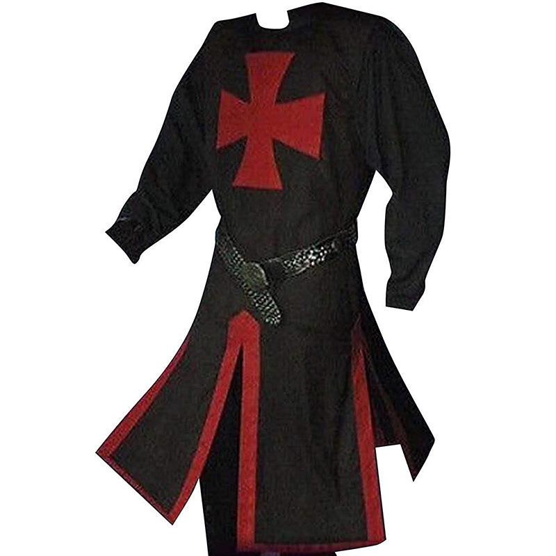 Medieval Crusader Knight Cloak and Jacket Cosplay Costume
