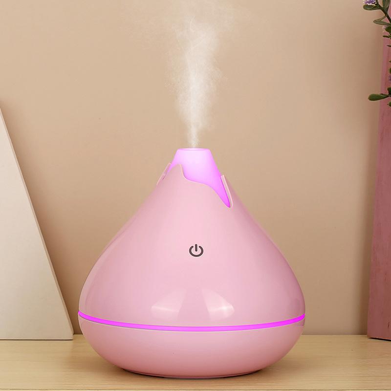 Snow Mountain 350ML Desktop USB Humidifier Colorful Night Light Home Ultrasonic Air Humidifier Wood Aromatherapy Humidifier
