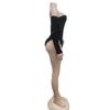 Sequined Long Sleeve Solid Color Jumpsuit with Shorts - Women's Fashion Europe America