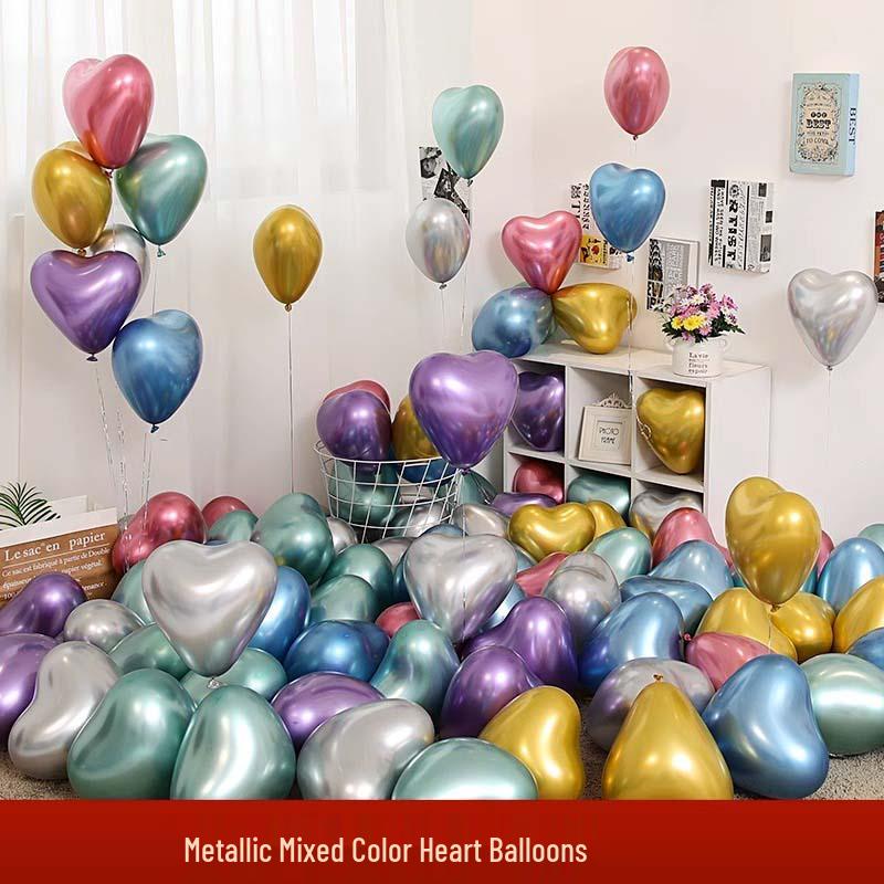 Herzförmige Ballons: Perfekt für Hochzeiten, Valentinstag, Heiratsanträge, Verlobungen und Geburtstagsdekorationen