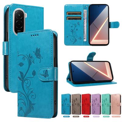 Butterfly Flower Vine Phone Case For Xiaomi Poco M7 4G 5G M7 Pro M7 Plus Flip Card Slot Leather Mganetic Book Cover Funda