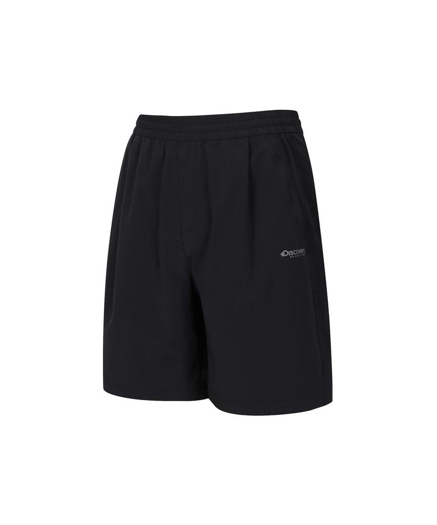 DISCOVERY EXPEDITION Uni Freshvent Lightweight Woven Training A-Line Shorts (Black)