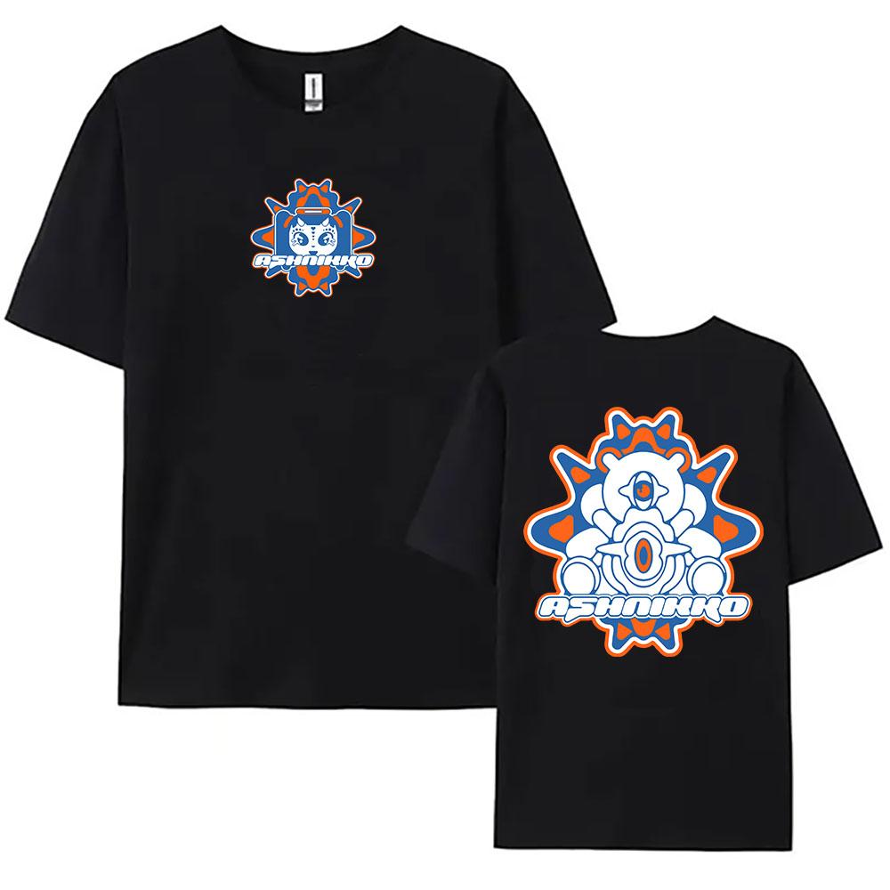 Y2K Hunter Ringer Tee Ashnikko Itty Bitty Album T-shirt Short Sleeve Casual Female Tshirts Cartoon Graphic Printing Clothing Wom